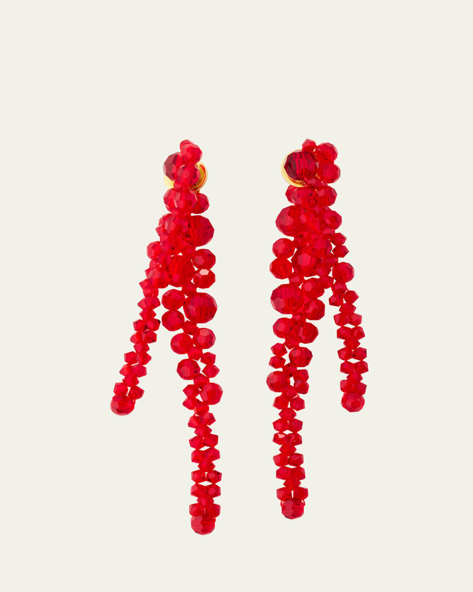 Double Pierce Through Drip Earrings